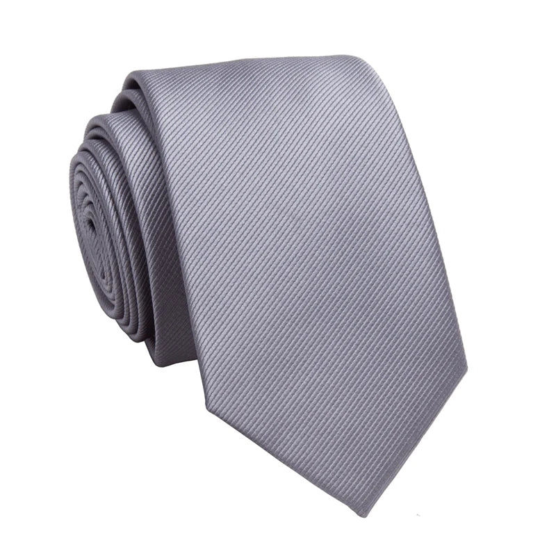 Men's Business Jacquard Slim Tie, British Classic Solid Color Tie,Casual Wedding Accessories