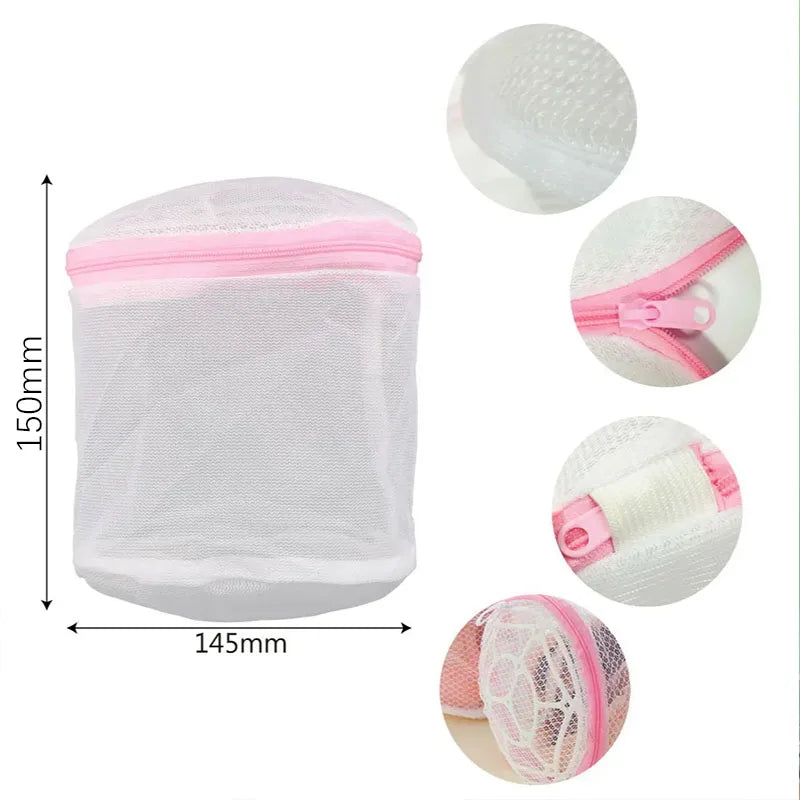 1pc Women Lingerie Bra Underwear Laundry Washing Bags Net Mesh Clothes Sock Organizer Zip Bags Hosiery SaverBras Protector