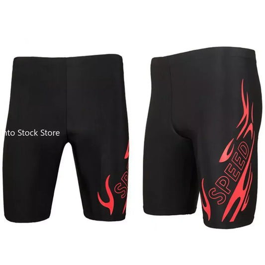 New Swimsuit Mens Swimming Trunks Sexy Swimwear Quick-dry Boxer Shorts Tight Swim Trunks Plus Size Quick Dry Swimming