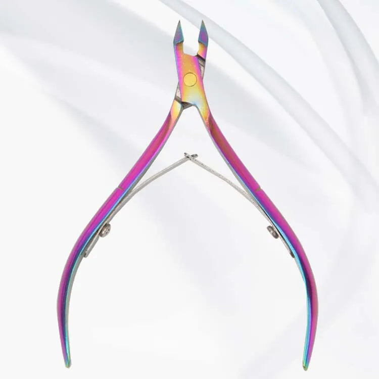 Colorful Nail Cuticle Nipper Clipper 1 Pcs Colorful Scissor Plier Dead Skin Remover Clear Nail Art Tool for Beauty Salon